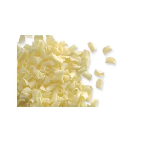 Belgian Chocolate Curls - Blossom Curls White- 12 Oz
