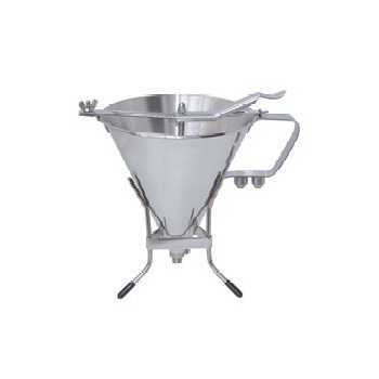 De Buyer 3354.02 De Buyer Automatic professional Stainless Steel piston funnel KWIK PRO - 2Qt. Confectionery Filling Funnels