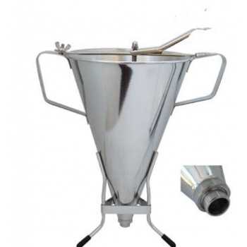 De Buyer Automatic professional Stainless Steel  piston funnel KWIK MAX 3.5Qt