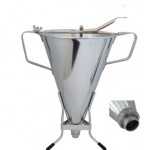 De Buyer Automatic professional Stainless Steel  piston funnel KWIK MAX 3.5Qt