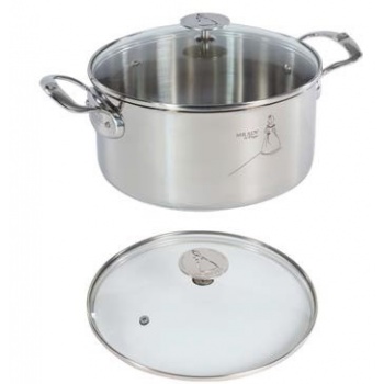 Poêle DE BUYER milady inox queue fonte 28 cm 3412.28