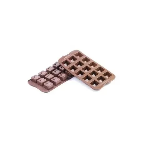 Silikomart SCG02 Silikomart Silicone Chocolate Mold Cubo - 26 x 26 h 18 mm Silicone Chocolate Molds