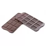 Silikomart SCG11 Silikomart Silicone Chocolate Mold Mini Tablets 38x28x4,5 mm Silicone Chocolate Molds