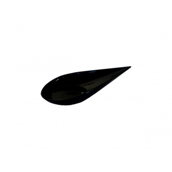 Black Plastic Goutte Spoon - 3.9'' x 2'' x 0.6'' - 200ct