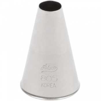 Ateco 805 - Plain Pastry Tip .44\'\' Opening Diameter- Stainless Steel