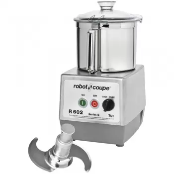 Robot Coupe R 602 B Two Speed Food Processor with 7 qt. Stainless Steel Bowl - 208/240V, 3 Phase