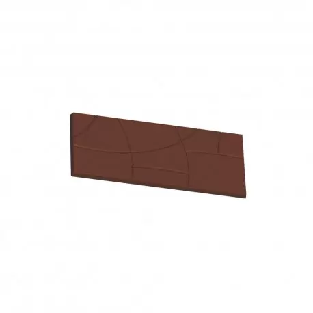 Fat Daddio's PCM-1733 Polycarbonate Chocolate Bars Mold - Breakaway Bar - 4 Cavities - 50gr Tablets Molds