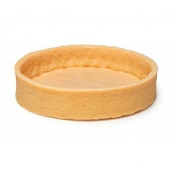 Pastry Chef's Boutique PCB50354 Round Tart Shell Straight Edge Pure Butter - 3.15'' - 108 pces Sweet Pastry shells