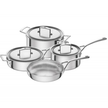 J.A HENCKELS 66080-001 Zwilling Aurora 5-Ply Stainless Steel Cookware 7-pc Set ZWILLING Aurora 5-Ply Stainless Steel