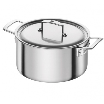 J.A HENCKELS 66082-240 Zwilling Aurora 5-Ply Stainless Steel Dutch Oven 5.5-qt ZWILLING Aurora 5-Ply Stainless Steel