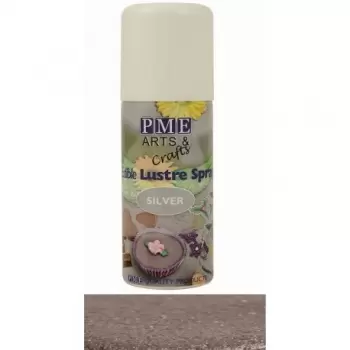 PME Edible Lustre Spray - 100ml - Silver