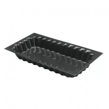 Sasa Demarle FM496 Sasa Demarle Flexipan Origine - Rectangular Fluted Tart Mold 5.31” x 10.43” (135 x 265 mm) - FM496 Flexipa...