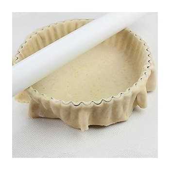 Non-Stick Round Tart Pan Removable Bottom (Deep Fluted) - 9 1/2" X 2"
