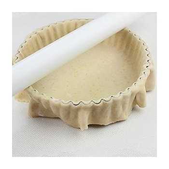 Paderno 47719-24 Deep Fluted Non-Stick Round Tart Pan Removable Bottom - 9 1/2" X 2" Tart & Quiches Pans