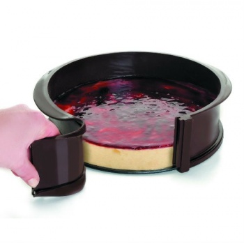 Pastry Chef's Boutique 55743 Silicone Leakproof Springform Pan with Ceramic Base , 10 Inch x 3' Springform Pans