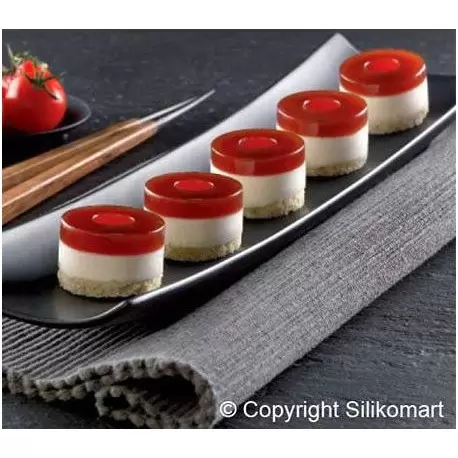 Silikomart 36.162.87.0065 Silikomart Silicone Mold Sushi Roll  Diam. 1,57 h 0,98 inch - SF162 Silikomart Silicone Molds