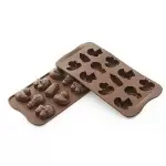 Silikomart 22.131.77.0065 Silikomart Silicone Chocolate Molds - Choco Baby - SCG031 - 107 x 215 x h 17 mm Silicone Chocolate ...