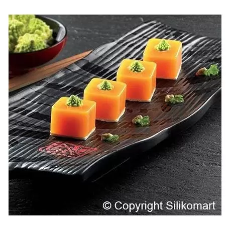 Silikomart 36.175.87.0065 Silikomart Silicone Mold Sushi Maki  1,37 x 1,37 h 0,98 inch - SF175 Silikomart Silicone Molds