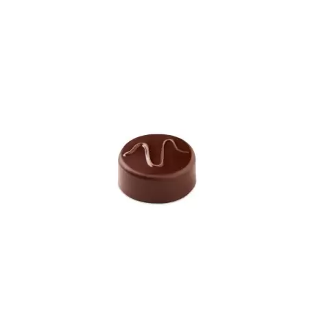 Pavoni PC102 Pavoni Polycarbonate Chocolate Molds - Artisanal Round Wave 21 pralines. 10 gr ca. Mould 275x135 mm Modern Shape...