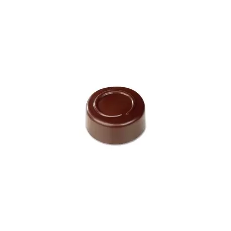 Pavoni PC100 Pavoni Polycarbonate Chocolate Molds - Artisanal Round Line 21 pralines. 10 gr ca. Mould 275x135 mm. ø 28 mm h 1...