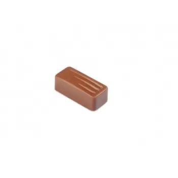 Pavoni PC107 Pavoni Polycarbonate Chocolate Molds - Artisanal Rectangular Fork 21 pralines. 10 gr ca. Mould 275x135 mm Modern...