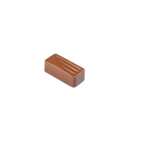 Pavoni PC107 Pavoni Polycarbonate Chocolate Molds - Artisanal Rectangular Fork 21 pralines. 10 gr ca. Mould 275x135 mm Modern...