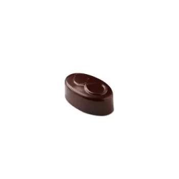 Pavoni PC111 Pavoni Polycarbonate Chocolate Molds - Artisanal Oval Knob - 21 pralines. 10 gr ca. Mould 275x135 mm. 37x21x14 h...