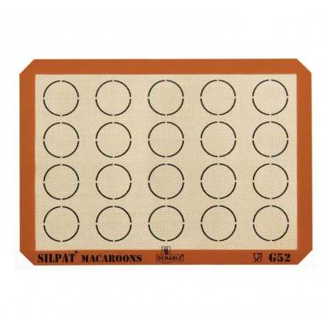 Sasa Demarle AE420295-20 Sasa Demarle SILPAT Macaroons US Half Size 11.62” x 16.5” - AE420295-20 Silpat Baking Mat