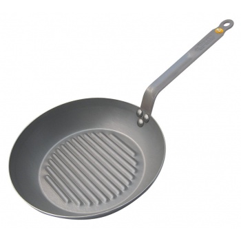 De Buyer 5613.26A De Buyer Round Grill Iron Pan Mineral B Element- Ø 10 1/4'' Mineral B Element Cookware