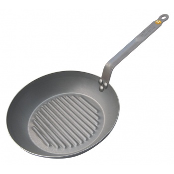 De Buyer Round Grill Iron Pan Mineral B Element- Ø 12 1/2''
