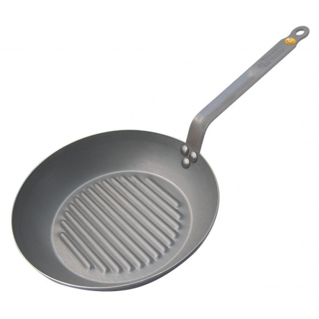 De Buyer 561332A De Buyer Round Grill Iron Pan Mineral B Element- Ø 12 1/2'' Mineral B Element Cookware