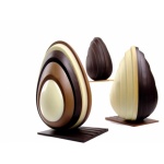 Pavoni Thermoformed Egg Chocolate Mold  - mm Ø 130 x 200 H - 2 Pieces