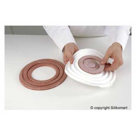 Silikomart 28.001.87.0065 	Silikomart Round Inserts Mold for Entremets ø 38 to ø 240 mm H 10 mm Entremets Silicone Molds & In...