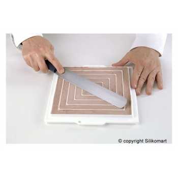 Silikomart Square Inserts Mold for Entremets 40x40mm to 240x240mm H 10 mm