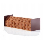 Pavoni Silicone Texture mats for Log Mold - 240x190mm - CHOCOLAT