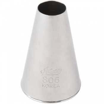 Ateco 806 Ateco 806 - Plain Pastry Tip 1/2'' Opening Diameter- Stainless Steel Plain Opening Pastry Tips