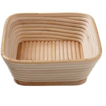 Matfer Bourgeat 118528 Matfer Bourgeat Banneton Willow Basket Square 8 3/4''x 8 3/4'' - 2Lbs Bannetons and Proofing Baskets