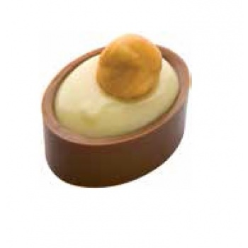 Matfer Bourgeat 383502 Polycarbonate Chocolate Shells Molds - Ovale - 24 Cavity - 9g Chocolate Cups Molds