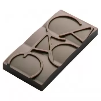 Matfer Bourgeat 383905 Matfer Bourgeat Polycarbonate Mini Tablet Cacao Molds - 12 Mini Bars Tablets Molds