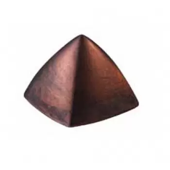 Matfer Bourgeat 380265 Polycarbonate Pyramid Chocolate Mold - 30 Cavity Modern Shaped Molds