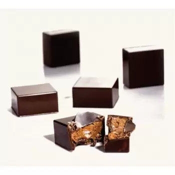 Polycarbonate Chocolate Mold - Square - 24 pcs 25x25 h13mm - 9 gr approx