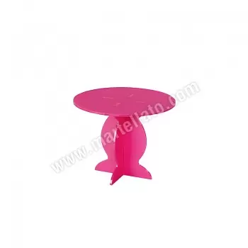 Martellato 80-0509 Polycarbonate Cake Display - Fuschia Pink - ø 210 h 163 mm Display for Pastries and Verrines