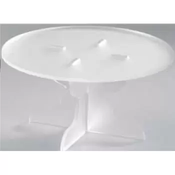 Martellato 80-0206 Polycarbonate Cake Display - White - ø 210 h 163 mm Display for Pastries and Verrines