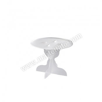 Martellato 80-0206 Polycarbonate Cake Display - White - ø 210 h 163 mm Display for Pastries and Verrines