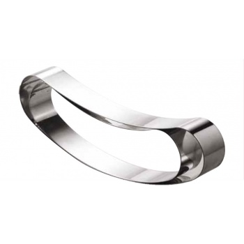 Martellato 19H5X30 Stainless Steel Cake Ring - Curved Shape 300x60 mmx50mm Shapped Cake Rings