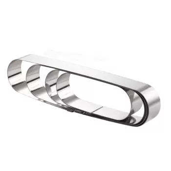 Stainless Steel Cake Ring - Narrow Oval 16cmx 6.1cm x 4cm