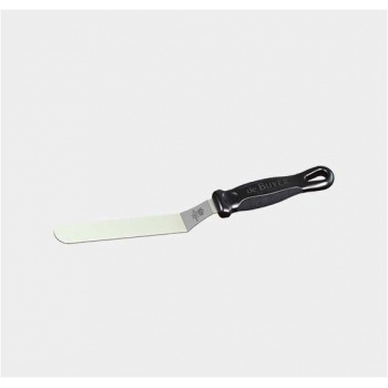De Buyer Small Stainless Steel Offset Spatula FKOfficium - Rounded Blade 9cm