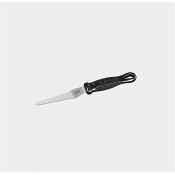 De Buyer Small Stainless Steel Offset Spatula FKOfficium - Pointed Blade 8cm