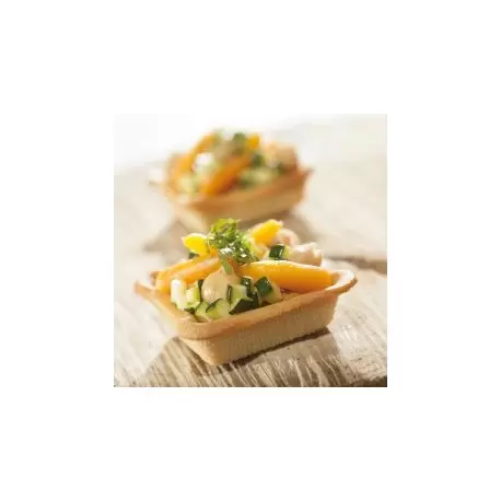 Sasa Demarle SF2106 Sasa Demarle Flexipan Air - Mini-Squares Tartlets - 1.75''x1.75'' - SF 2106 - 30 Indents - 13” x 18” (300...