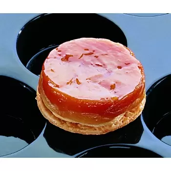 Sasa Demarle Flexipan Origine - Cheesecakes - Tarts Tatins Ø 4” (100 mm) Depth: 1.37'' - 18” x 26” (400 x 600 mm) - 12 indents